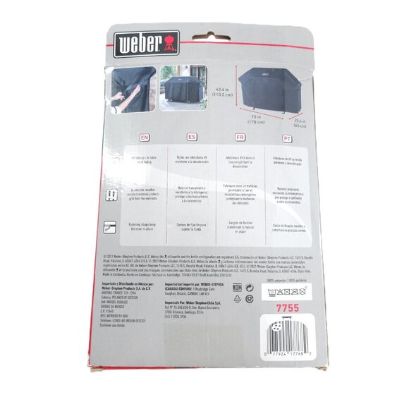 Weber Genesis II Premium Grill Cover for 400 Series Grills 7755 Black - New - Picture 3 of 4